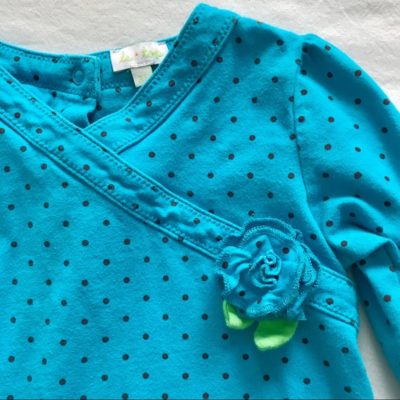 (2) Old Navy Le Top Dresses Fall Floral Polka Dot - Picture 4 of 4